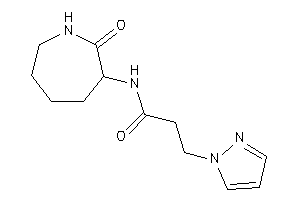 N-(2-ketoazepan-3-yl)-3-pyrazol-1-yl-propionamide