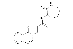 N-(2-ketoazepan-3-yl)-3-(4-keto-1,2,3-benzotriazin-3-yl)propionamide