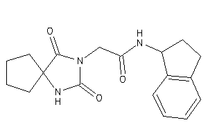 2-(2,4-diketo-1,3-diazaspiro[4.4]nonan-3-yl)-N-indan-1-yl-acetamide