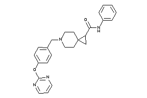 N-phenyl-6-[4-(2-pyrimidyloxy)benzyl]-6-azaspiro[2.5]octane-2-carboxamide