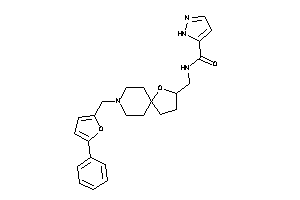 N-[[8-[(5-phenyl-2-furyl)methyl]-4-oxa-8-azaspiro[4.5]decan-3-yl]methyl]-1H-pyrazole-5-carboxamide