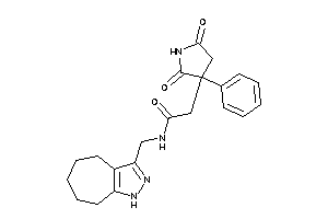 2-(2,5-diketo-3-phenyl-pyrrolidin-3-yl)-N-(1,4,5,6,7,8-hexahydrocyclohepta[c]pyrazol-3-ylmethyl)acetamide