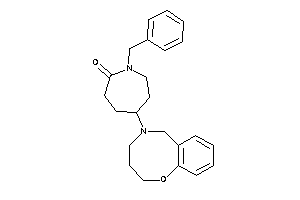 Image of 1-benzyl-5-(2,3,4,6-tetrahydro-1,5-benzoxazocin-5-yl)azepan-2-one
