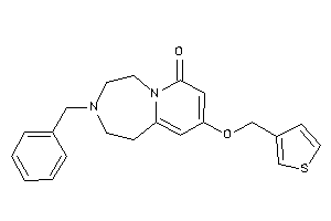 Image of 3-benzyl-9-(3-thenyloxy)-1,2,4,5-tetrahydropyrido[2,1-g][1,4]diazepin-7-one
