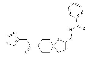 Image of N-[[8-(2-thiazol-4-ylacetyl)-1-oxa-8-azaspiro[4.5]decan-2-yl]methyl]picolinamide