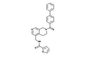 N-[[7-(4-phenylbenzoyl)-6,8-dihydro-5H-2,7-naphthyridin-4-yl]methyl]-2-furamide