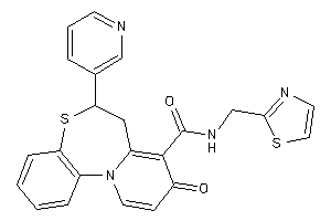 9-keto-6-(3-pyridyl)-N-(thiazol-2-ylmethyl)-6,7-dihydropyrido[2,1-d][1,5]benzothiazepine-8-carboxamide