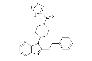 [4-(2-phenethylimidazo[4,5-b]pyridin-3-yl)piperidino]-(1H-pyrazol-5-yl)methanone