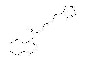 1-(2,3,3a,4,5,6,7,7a-octahydroindol-1-yl)-3-(thiazol-4-ylmethylthio)propan-1-one