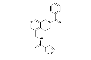 N-[(7-benzoyl-6,8-dihydro-5H-2,7-naphthyridin-4-yl)methyl]thiophene-3-carboxamide