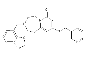 3-(1,3-benzodioxol-4-ylmethyl)-9-(3-pyridylmethoxy)-1,2,4,5-tetrahydropyrido[2,1-g][1,4]diazepin-7-one