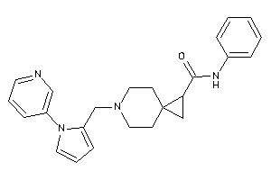 N-phenyl-6-[[1-(3-pyridyl)pyrrol-2-yl]methyl]-6-azaspiro[2.5]octane-2-carboxamide