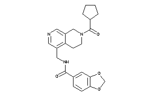 N-[[7-(cyclopentanecarbonyl)-6,8-dihydro-5H-2,7-naphthyridin-4-yl]methyl]-piperonylamide