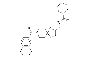 Image of N-[[8-(2,3-dihydro-1,4-benzodioxine-6-carbonyl)-4-oxa-8-azaspiro[4.5]decan-3-yl]methyl]cyclohexanecarboxamide