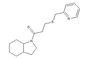 1-(2,3,3a,4,5,6,7,7a-octahydroindol-1-yl)-3-(2-pyridylmethylthio)propan-1-one