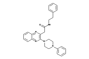 N-phenethyl-2-[3-(4-phenylpiperazino)quinoxalin-2-yl]acetamide