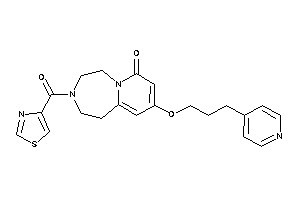 9-[3-(4-pyridyl)propoxy]-3-(thiazole-4-carbonyl)-1,2,4,5-tetrahydropyrido[2,1-g][1,4]diazepin-7-one