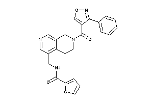 N-[[7-(3-phenylisoxazole-4-carbonyl)-6,8-dihydro-5H-2,7-naphthyridin-4-yl]methyl]thiophene-2-carboxamide