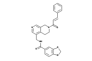 N-[(7-cinnamoyl-6,8-dihydro-5H-2,7-naphthyridin-4-yl)methyl]-piperonylamide