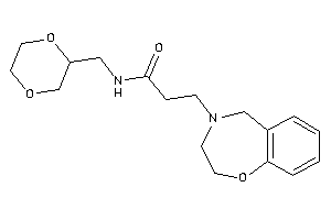 Image of 3-(3,5-dihydro-2H-1,4-benzoxazepin-4-yl)-N-(1,4-dioxan-2-ylmethyl)propionamide