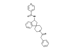 N-[1'-(2-phenylacetyl)spiro[indane-3,4'-piperidine]-1-yl]isonicotinamide