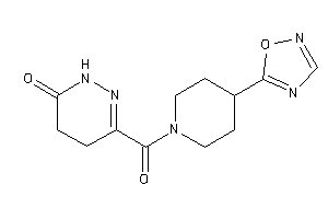 3-[4-(1,2,4-oxadiazol-5-yl)piperidine-1-carbonyl]-4,5-dihydro-1H-pyridazin-6-one