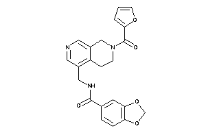 N-[[7-(2-furoyl)-6,8-dihydro-5H-2,7-naphthyridin-4-yl]methyl]-piperonylamide