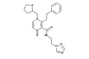 4-keto-2-phenethyl-1-(tetrahydrofurfuryl)-N-[2-(1,2,4-triazol-1-yl)ethyl]nicotinamide