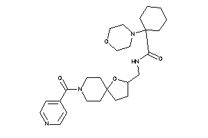 N-[(8-isonicotinoyl-4-oxa-8-azaspiro[4.5]decan-3-yl)methyl]-1-morpholino-cyclohexanecarboxamide