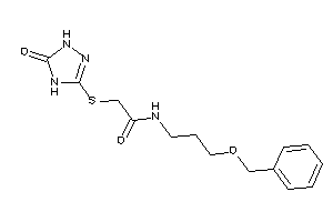 N-(3-benzoxypropyl)-2-[(5-keto-1,4-dihydro-1,2,4-triazol-3-yl)thio]acetamide