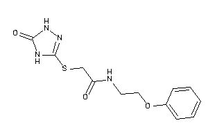 2-[(5-keto-1,4-dihydro-1,2,4-triazol-3-yl)thio]-N-(2-phenoxyethyl)acetamide