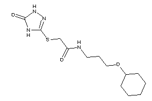 N-[3-(cyclohexoxy)propyl]-2-[(5-keto-1,4-dihydro-1,2,4-triazol-3-yl)thio]acetamide