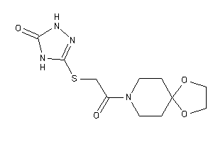 3-[[2-(1,4-dioxa-8-azaspiro[4.5]decan-8-yl)-2-keto-ethyl]thio]-1,4-dihydro-1,2,4-triazol-5-one