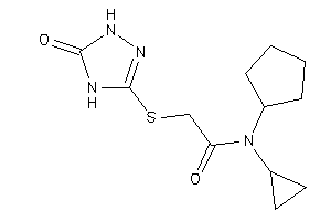 N-cyclopentyl-N-cyclopropyl-2-[(5-keto-1,4-dihydro-1,2,4-triazol-3-yl)thio]acetamide