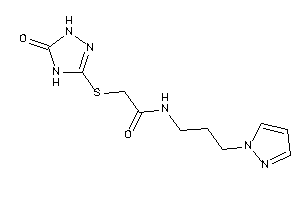 2-[(5-keto-1,4-dihydro-1,2,4-triazol-3-yl)thio]-N-(3-pyrazol-1-ylpropyl)acetamide