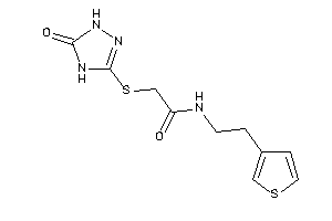 2-[(5-keto-1,4-dihydro-1,2,4-triazol-3-yl)thio]-N-[2-(3-thienyl)ethyl]acetamide