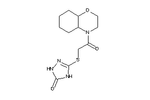 3-[[2-(2,3,4a,5,6,7,8,8a-octahydrobenzo[b][1,4]oxazin-4-yl)-2-keto-ethyl]thio]-1,4-dihydro-1,2,4-triazol-5-one