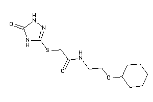 N-[2-(cyclohexoxy)ethyl]-2-[(5-keto-1,4-dihydro-1,2,4-triazol-3-yl)thio]acetamide