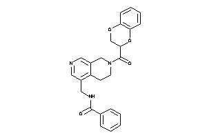 N-[[7-(2,3-dihydro-1,4-benzodioxine-3-carbonyl)-6,8-dihydro-5H-2,7-naphthyridin-4-yl]methyl]benzamide