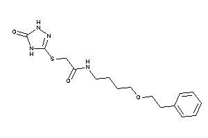 2-[(5-keto-1,4-dihydro-1,2,4-triazol-3-yl)thio]-N-(4-phenethyloxybutyl)acetamide