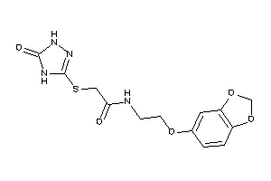 N-[2-(1,3-benzodioxol-5-yloxy)ethyl]-2-[(5-keto-1,4-dihydro-1,2,4-triazol-3-yl)thio]acetamide