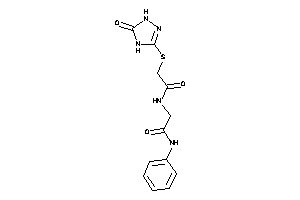 2-[[2-[(5-keto-1,4-dihydro-1,2,4-triazol-3-yl)thio]acetyl]amino]-N-phenyl-acetamide