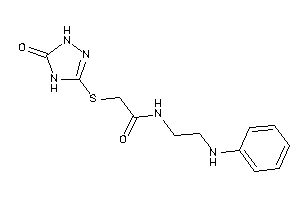 N-(2-anilinoethyl)-2-[(5-keto-1,4-dihydro-1,2,4-triazol-3-yl)thio]acetamide