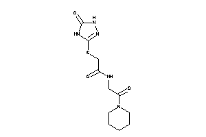 2-[(5-keto-1,4-dihydro-1,2,4-triazol-3-yl)thio]-N-(2-keto-2-piperidino-ethyl)acetamide