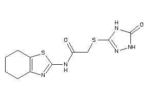 2-[(5-keto-1,4-dihydro-1,2,4-triazol-3-yl)thio]-N-(4,5,6,7-tetrahydro-1,3-benzothiazol-2-yl)acetamide