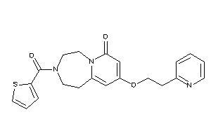 9-[2-(2-pyridyl)ethoxy]-3-(2-thenoyl)-1,2,4,5-tetrahydropyrido[2,1-g][1,4]diazepin-7-one