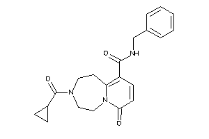 N-benzyl-3-(cyclopropanecarbonyl)-7-keto-1,2,4,5-tetrahydropyrido[2,1-g][1,4]diazepine-10-carboxamide