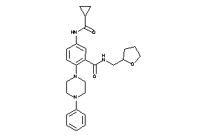 5-(cyclopropanecarbonylamino)-2-(4-phenylpiperazino)-N-(tetrahydrofurfuryl)benzamide