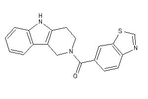 1,3-benzothiazol-6-yl(1,3,4,5-tetrahydropyrido[4,3-b]indol-2-yl)methanone