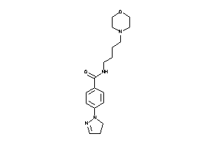 N-(4-morpholinobutyl)-4-(2-pyrazolin-1-yl)benzamide